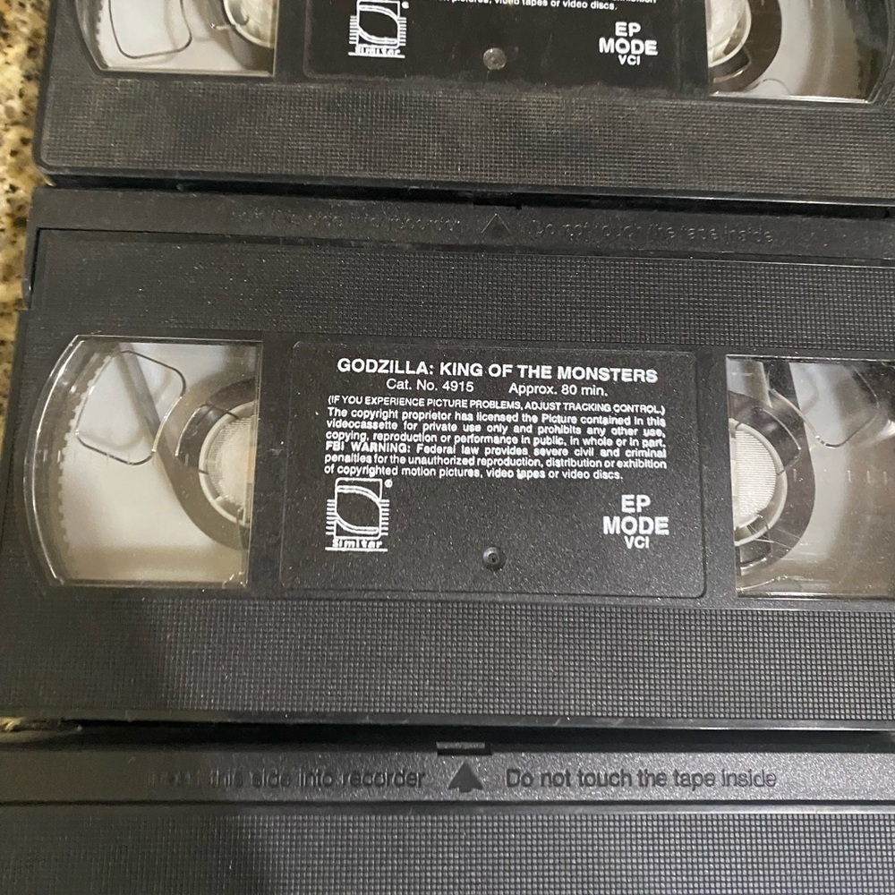3 VTG Godzilla VHS King of Monsters 1956 Terror of Megagodzilla SciFi Monsters - Picture 10 of 16